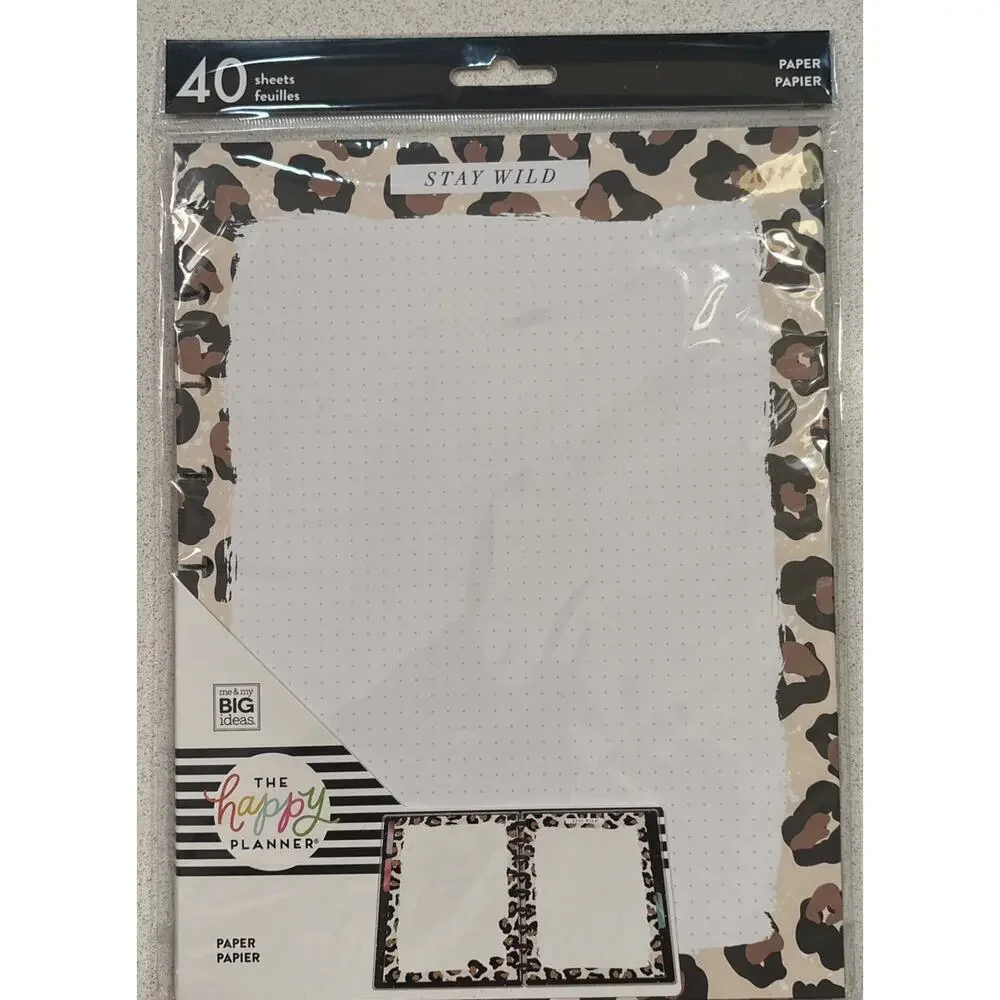 New Bundle Happy Planner Stay Wild Styled Fill Paper Dividers Accessories Folder